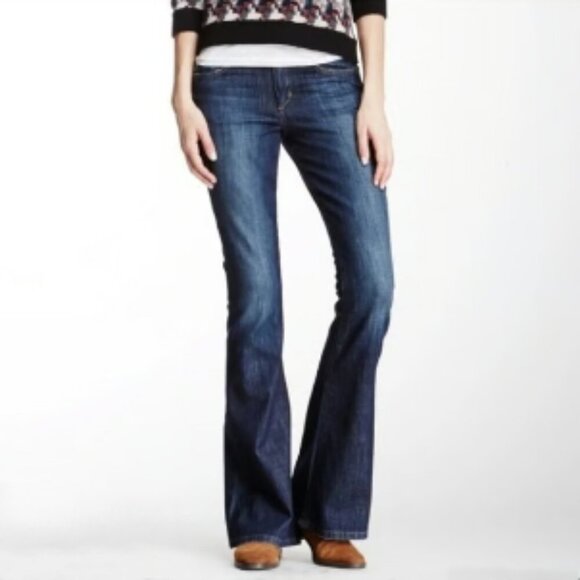 Joe's Jeans High Waist Flare Visionaire Madelyn Wash Raw Hem Size 29 - Picture 1 of 16